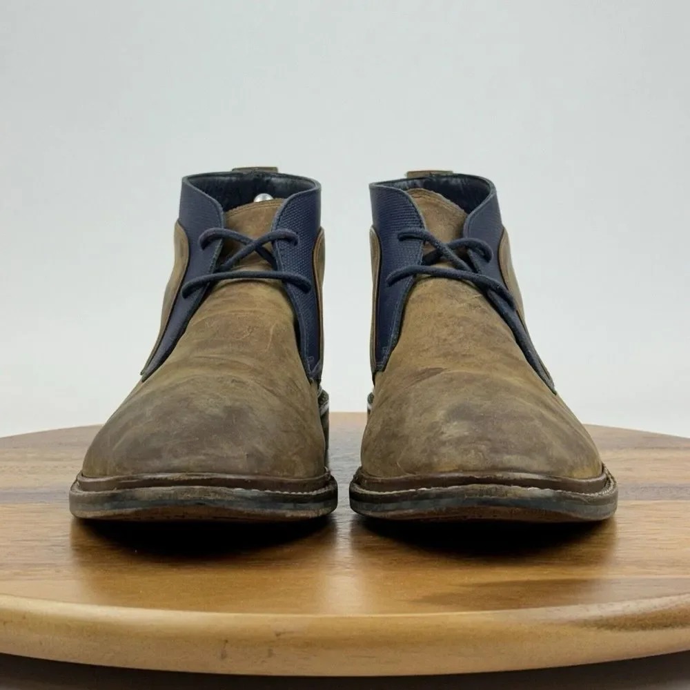Mens Cole Haan‎ Cambridge Brown Leather Casual Ankle Chukka Boots Size 8.5 M